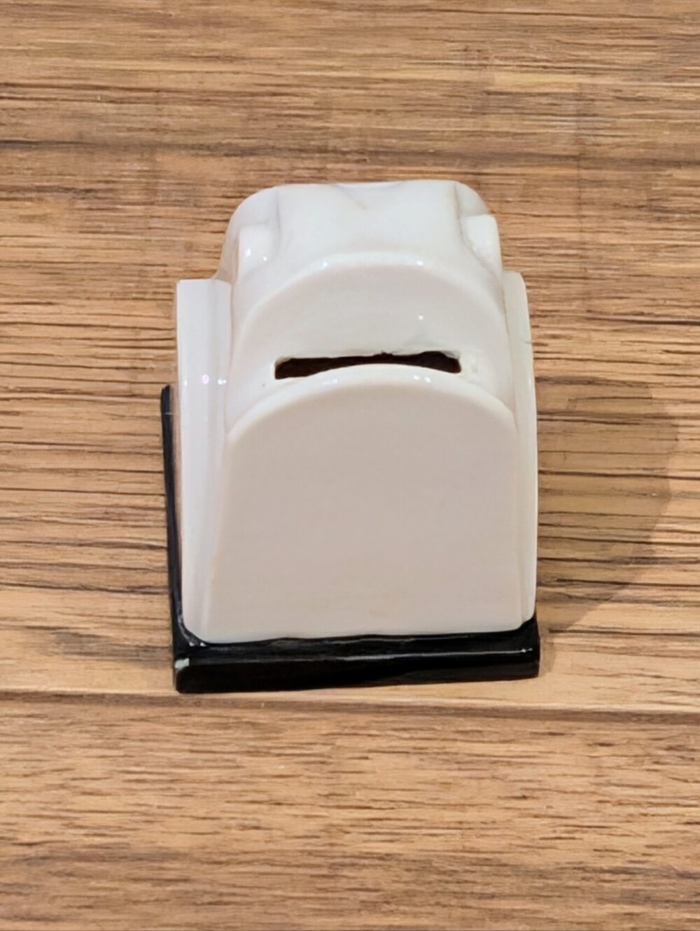 1940s Listerine Shaving Cream Used Razor Blades Holder, Frog Shaped, Ceramic - Picture 5 of 8